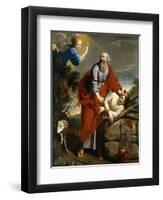 The Sacrifice of Isaac-Philippe De Champaigne-Framed Premium Giclee Print