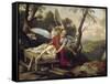 The Sacrifice of Isaac-Laurent de La Hyre-Framed Stretched Canvas