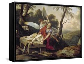 The Sacrifice of Isaac-Laurent de La Hyre-Framed Stretched Canvas