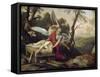 The Sacrifice of Isaac-Laurent de La Hyre-Framed Stretched Canvas