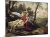 The Sacrifice of Isaac-Laurent de La Hyre-Mounted Giclee Print