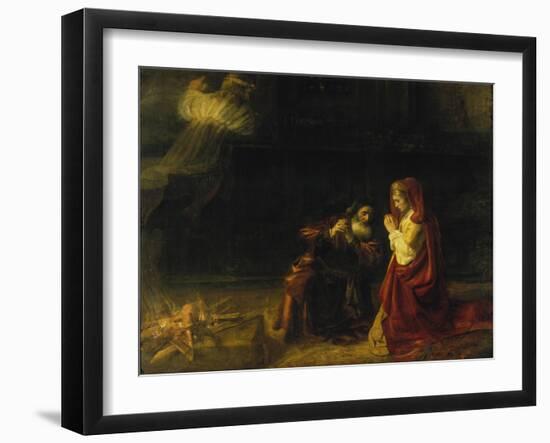 The Sacrifice of Manoah, 1641-Rembrandt van Rijn-Framed Giclee Print