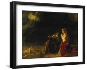 The Sacrifice of Manoah, 1641-Rembrandt van Rijn-Framed Giclee Print