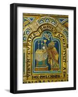 The Sacrifice of Melchizedek, Verdun Altar, Begun 1181, Enamel-Nicholas of Verdun-Framed Giclee Print