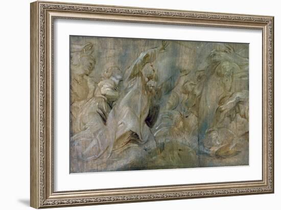 The Sacrifice of Noah, 17th Century-Peter Paul Rubens-Framed Giclee Print