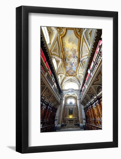 The Sacristy of San Domenico Maggiore Church Housing Coffins of Members of Royal Aragonese Family-Carlo Morucchio-Framed Photographic Print