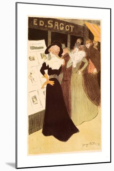 The Sagot Address, French, 1874 1907, 1898, Colored Lithograph-Georges Bottini-Mounted Giclee Print