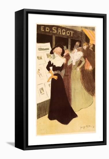 The Sagot Address, French, 1874 1907, 1898, Colored Lithograph-Georges Bottini-Framed Stretched Canvas