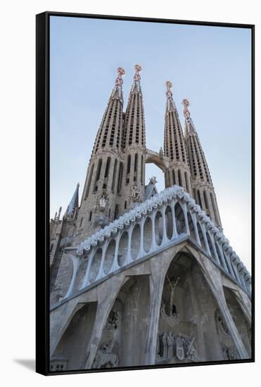 The Sagrada Familia, UNESCO World Heritage Site, Barcelona, Catalonia, Spain, Europe-Angelo Cavalli-Framed Stretched Canvas