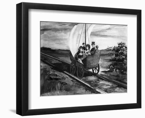 The Sail Car-null-Framed Giclee Print