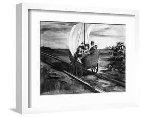 The Sail Car-null-Framed Giclee Print