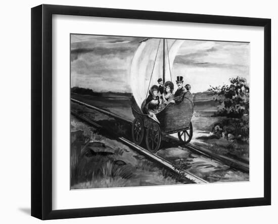 The Sail Car-null-Framed Giclee Print