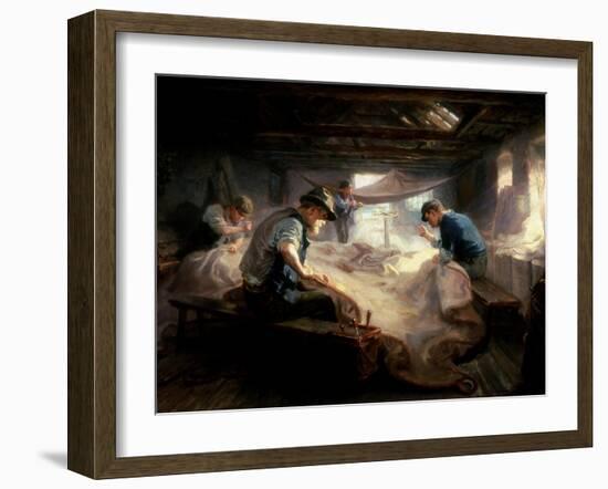 The Sail Loft, 1908-Ralph Hedley-Framed Giclee Print