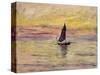 The Sailing Boat, Evening Effect, 1885-Claude Monet-Stretched Canvas