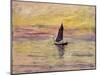 The Sailing Boat, Evening Effect, 1885-Claude Monet-Mounted Giclee Print