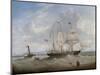 The Sailing Ship 'Anne' Leaving the River Tyne, 1859-John Scott-Mounted Giclee Print