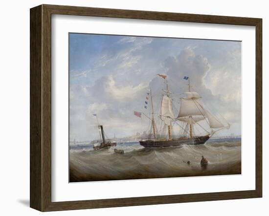 The Sailing Ship 'Anne' Leaving the River Tyne, 1859-John Scott-Framed Giclee Print