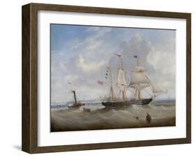 The Sailing Ship 'Anne' Leaving the River Tyne, 1859-John Scott-Framed Giclee Print