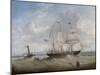 The Sailing Ship 'Anne' Leaving the River Tyne, 1859-John Scott-Mounted Giclee Print