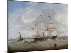 The Sailing Ship 'Anne' Leaving the River Tyne, 1859-John Scott-Mounted Giclee Print