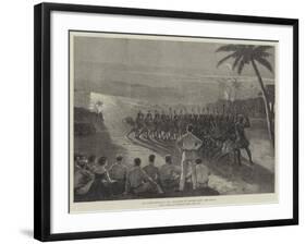 The Sailor Princes at Fiji, War-Dance by Electric Light-null-Framed Giclee Print