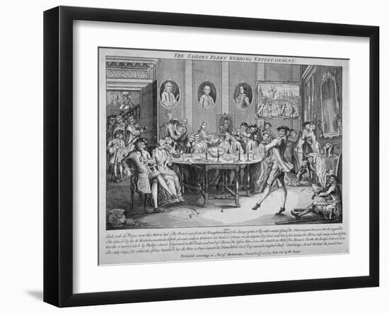 The Sailor's Fleet Wedding Entertainment, 1747-null-Framed Giclee Print