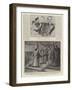 The Sailor's Parrot, a Beggar to Think, Receiving an Address at the New Medical Hall at Montreal-Sydney Prior Hall-Framed Giclee Print