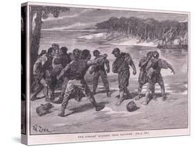 The Sailors Quarrel Near Bayonne Ad 1292-Francois Edouard Zier-Stretched Canvas