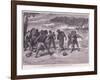 The Sailors Quarrel Near Bayonne Ad 1292-Francois Edouard Zier-Framed Giclee Print