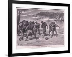 The Sailors Quarrel Near Bayonne Ad 1292-Francois Edouard Zier-Framed Giclee Print