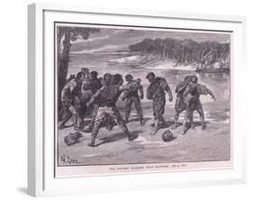 The Sailors Quarrel Near Bayonne Ad 1292-Francois Edouard Zier-Framed Giclee Print