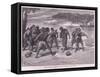 The Sailors Quarrel Near Bayonne Ad 1292-Francois Edouard Zier-Framed Stretched Canvas