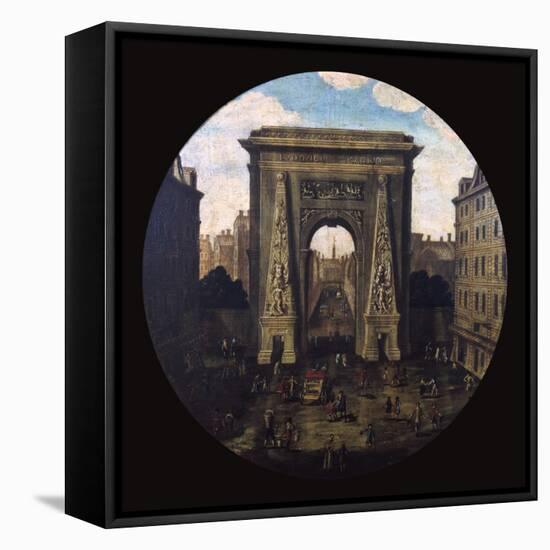 The Saint-Denis Gate, Paris, 17th Century-null-Framed Stretched Canvas