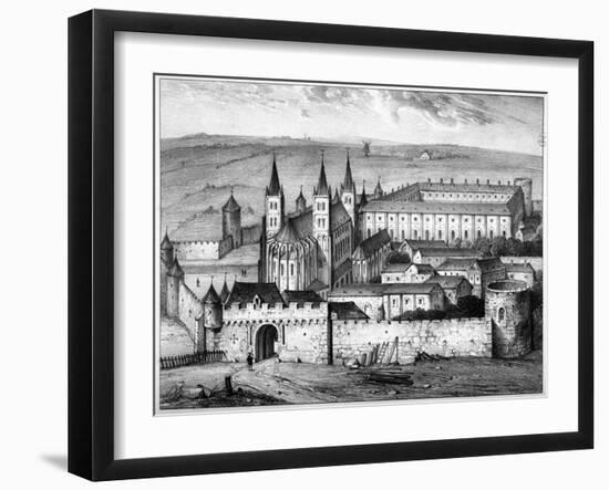 The Saint-Germain-Des-Pres Abbey-Fourquemin and Nousveaux-Framed Giclee Print
