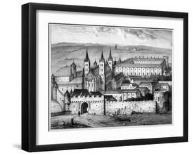 The Saint-Germain-Des-Pres Abbey-Fourquemin and Nousveaux-Framed Giclee Print