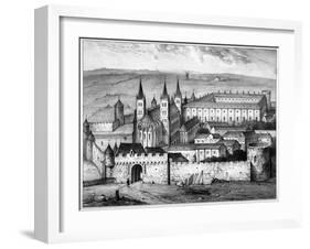 The Saint-Germain-Des-Pres Abbey-Fourquemin and Nousveaux-Framed Giclee Print