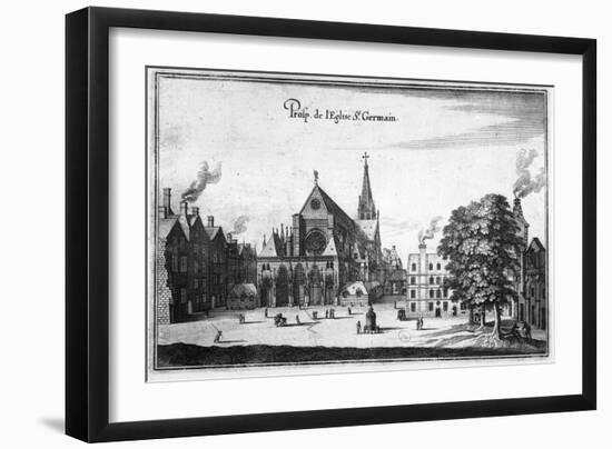 The Saint-Germain-L'Auxerrois Church-Matthäus Merian-Framed Giclee Print