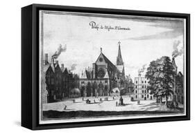 The Saint-Germain-L'Auxerrois Church-Matthäus Merian-Framed Stretched Canvas