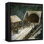 The Saint-Gothard Mountain Pass (Switzerland), the Entrance to the Railway Tunnel, Circa 1865-Leon, Levy et Fils-Framed Stretched Canvas