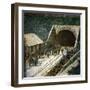 The Saint-Gothard Mountain Pass (Switzerland), the Entrance to the Railway Tunnel, Circa 1865-Leon, Levy et Fils-Framed Photographic Print