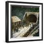 The Saint-Gothard Mountain Pass (Switzerland), the Entrance to the Railway Tunnel, Circa 1865-Leon, Levy et Fils-Framed Photographic Print