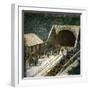 The Saint-Gothard Mountain Pass (Switzerland), the Entrance to the Railway Tunnel, Circa 1865-Leon, Levy et Fils-Framed Photographic Print