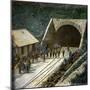 The Saint-Gothard Mountain Pass (Switzerland), the Entrance to the Railway Tunnel, Circa 1865-Leon, Levy et Fils-Mounted Photographic Print