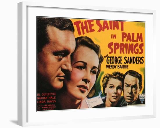 The Saint in Palm Springs, 1941-null-Framed Art Print