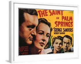 The Saint in Palm Springs, 1941-null-Framed Art Print