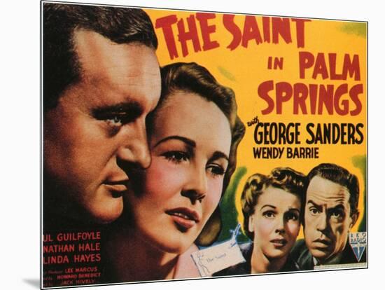 The Saint in Palm Springs, 1941-null-Mounted Art Print