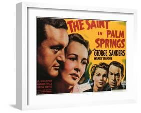 The Saint in Palm Springs, 1941-null-Framed Art Print