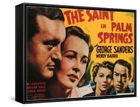 The Saint in Palm Springs, 1941-null-Framed Stretched Canvas