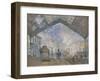 The Saint-Lazare Station, 1877-Claude Monet-Framed Giclee Print