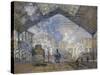 The Saint-Lazare Station by Claude Monet-Claude Monet-Stretched Canvas